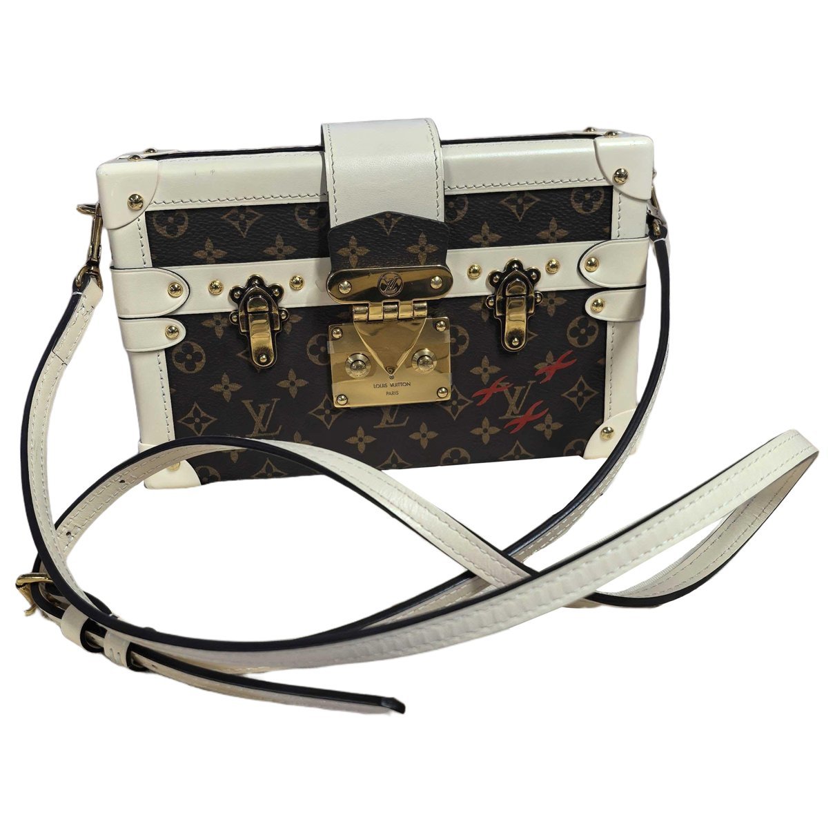 Petite Malle leather handbag