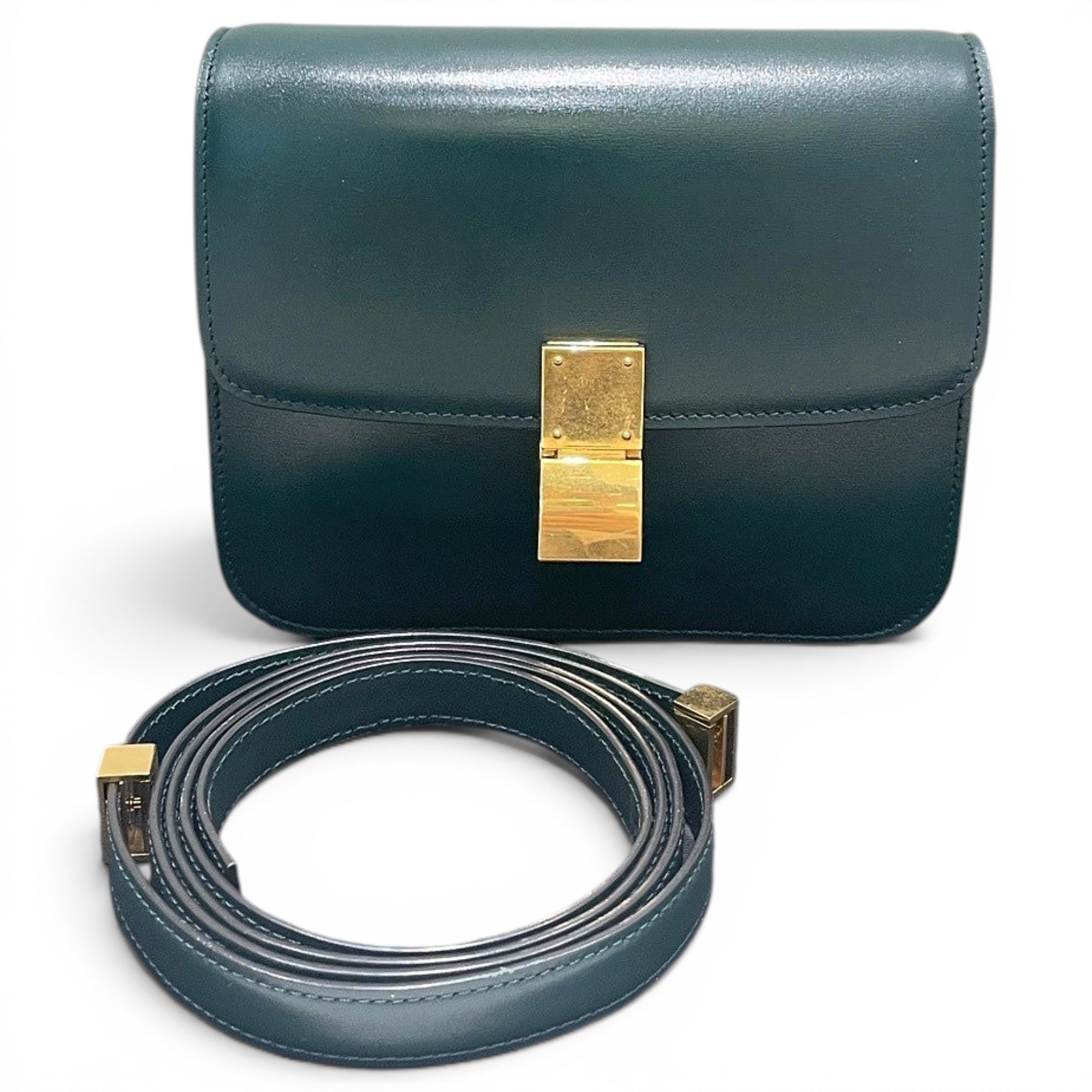 Classic leather crossbody bag