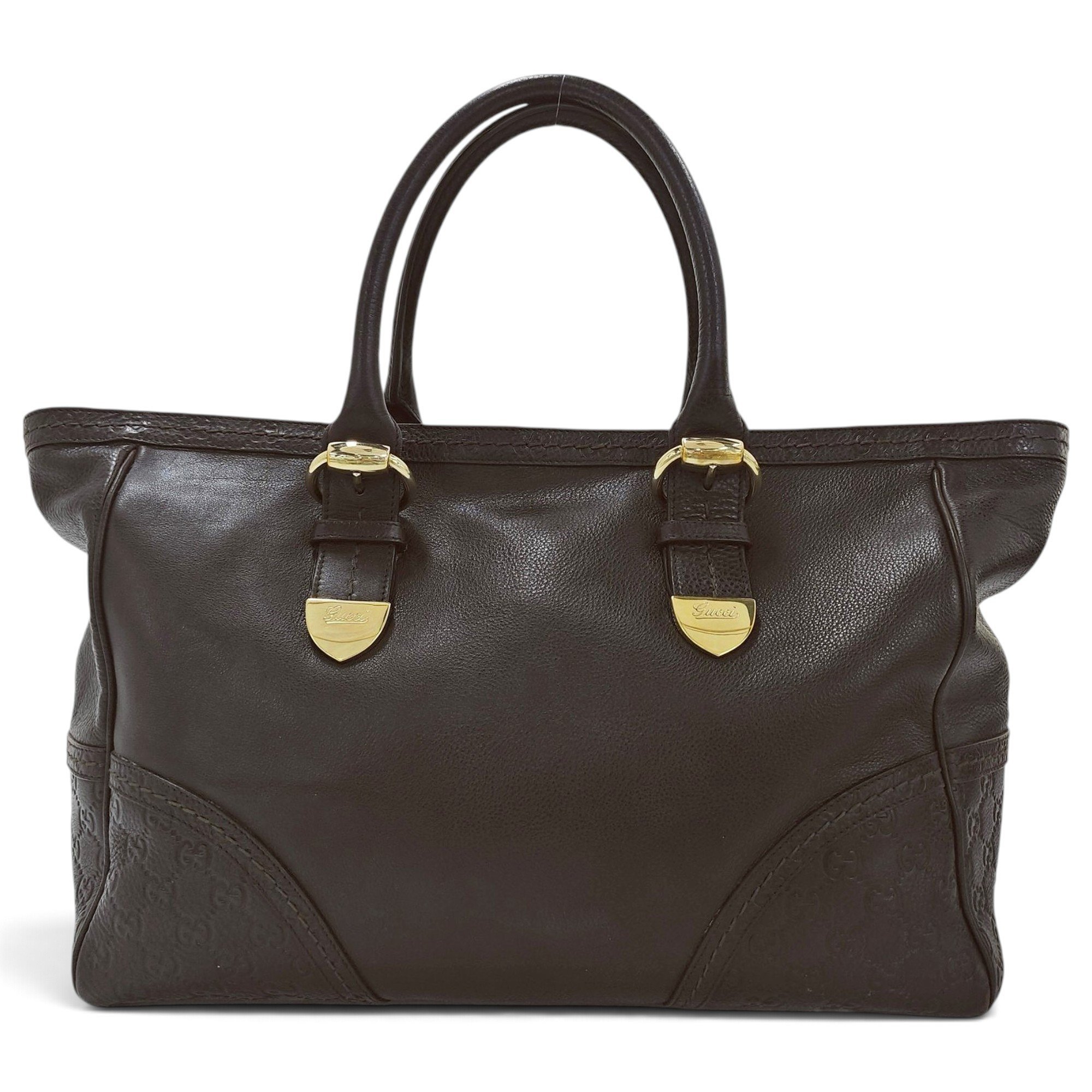 Leather tote
