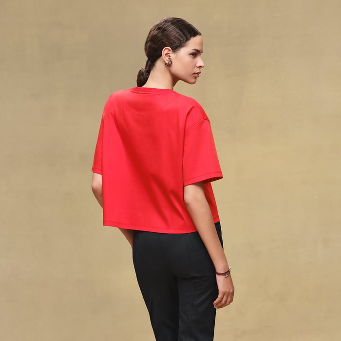 Rouge Amazone Printed Boxy T-shirt