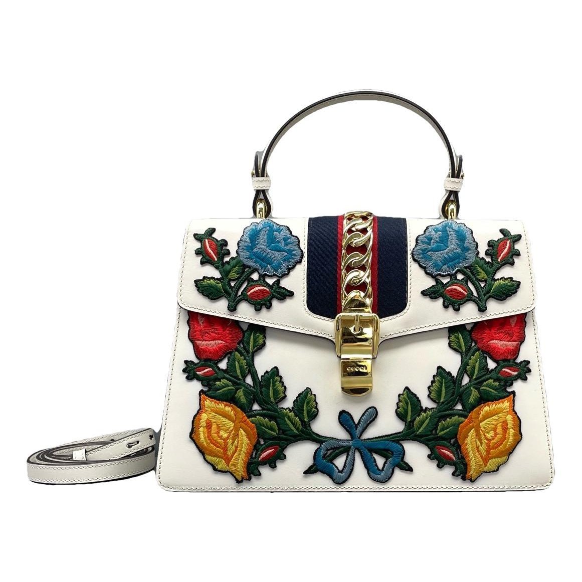 Sylvie Top Handle leather handbag