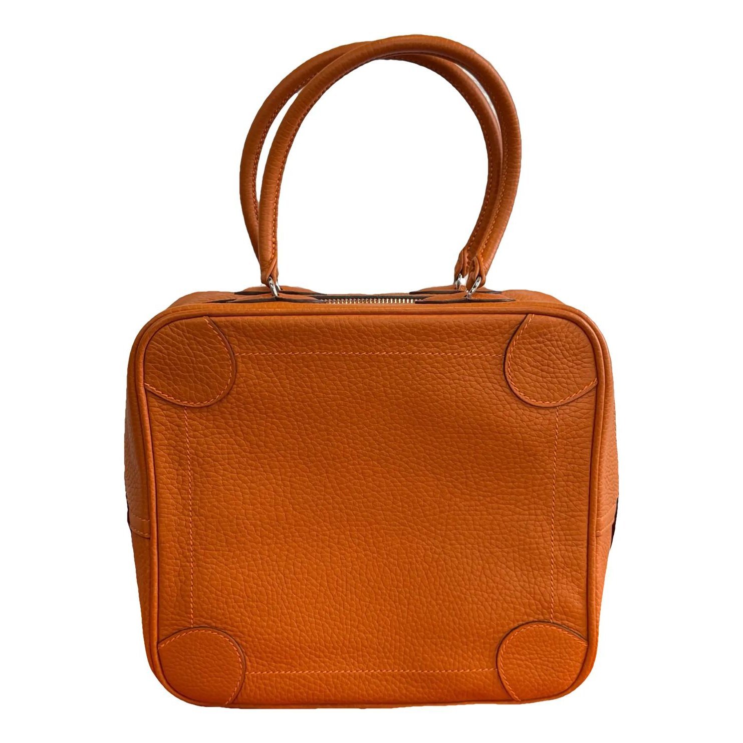 Omnibus leather handbag