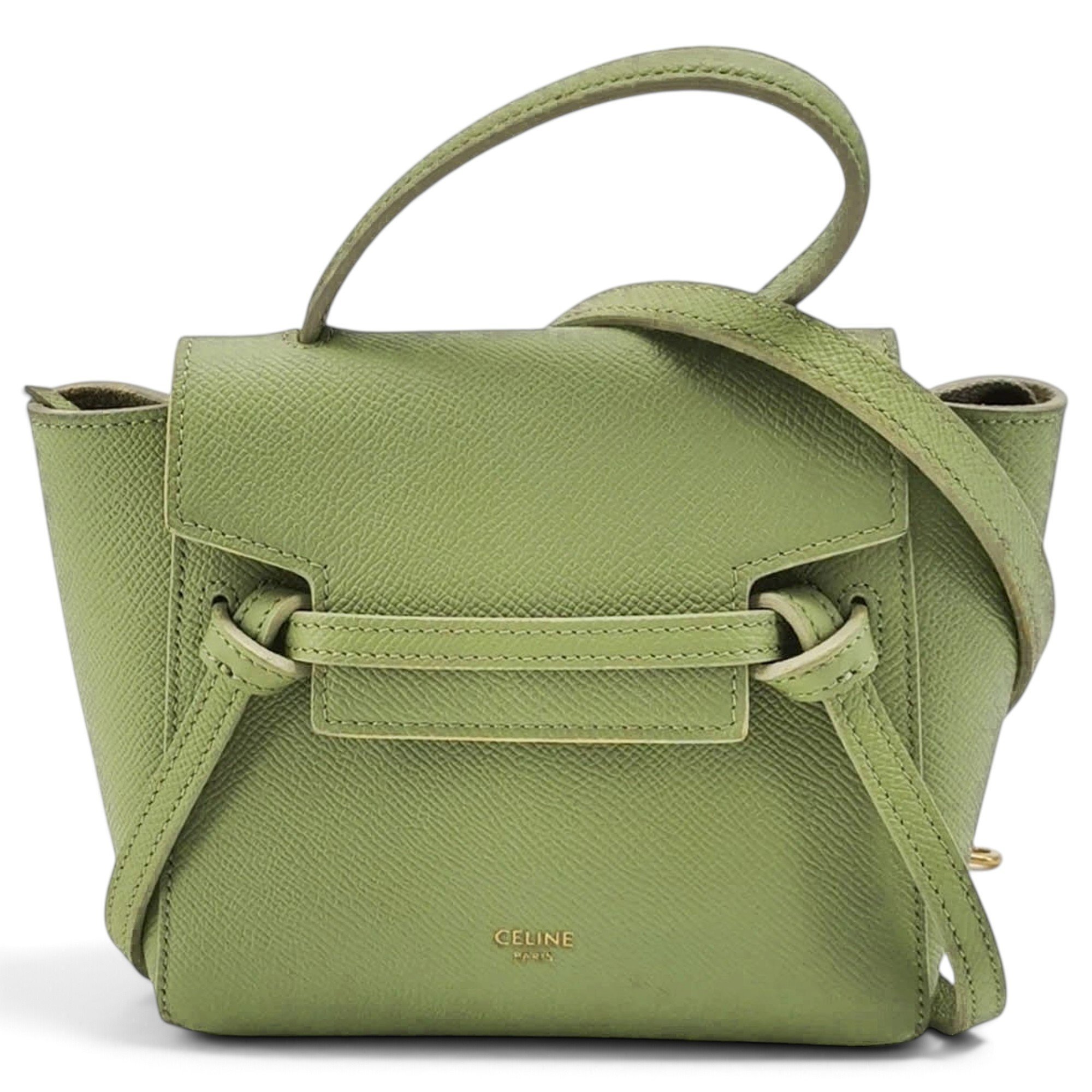 Belt leather handbag