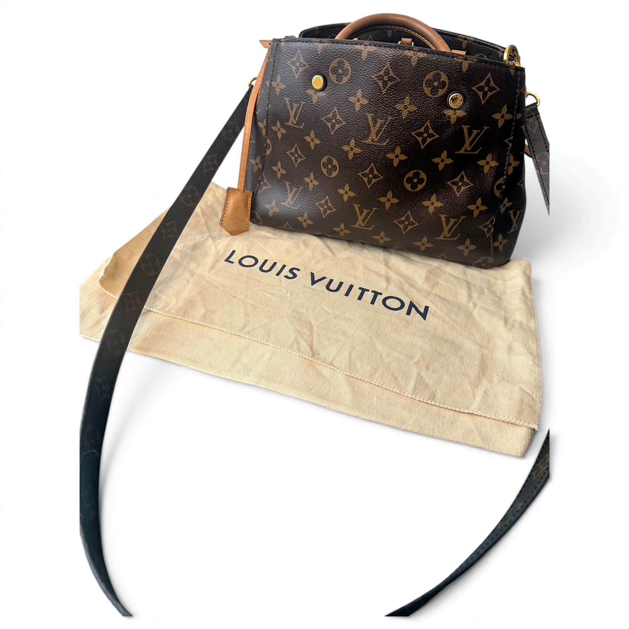Louis Vuitton Montaigne leather handbag