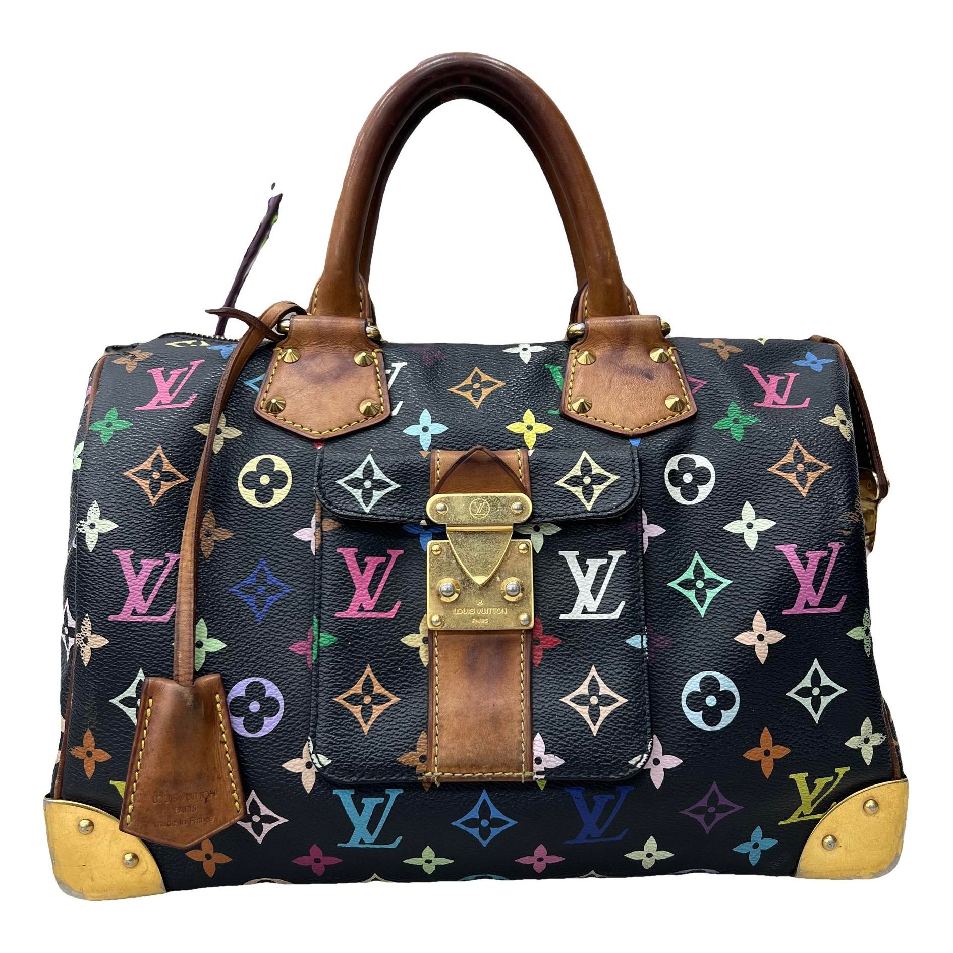 Speedy leather handbag