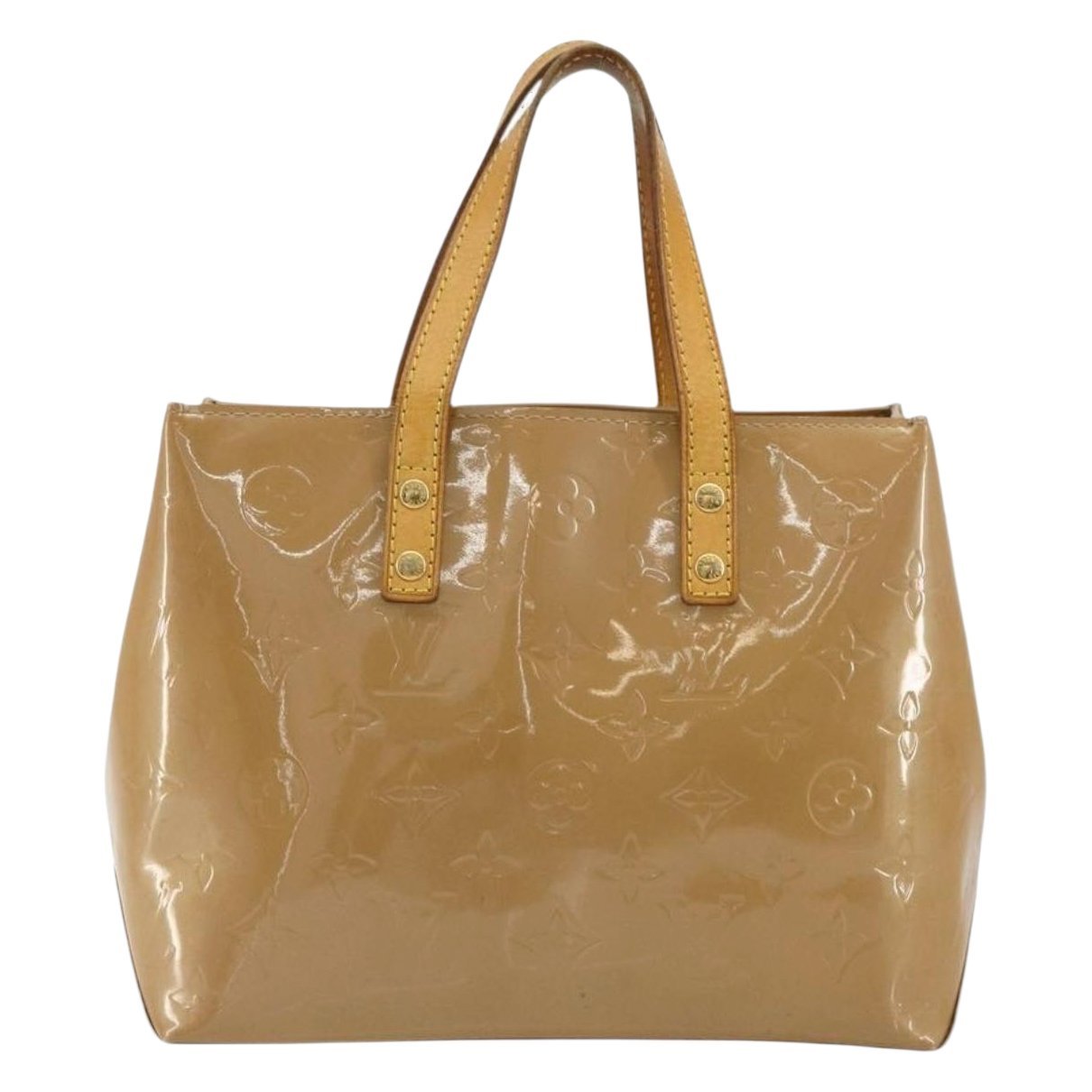 Reade patent leather handbag