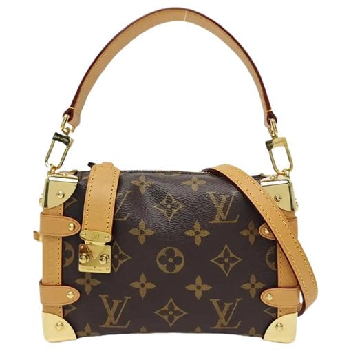 Side Trunk leather handbag