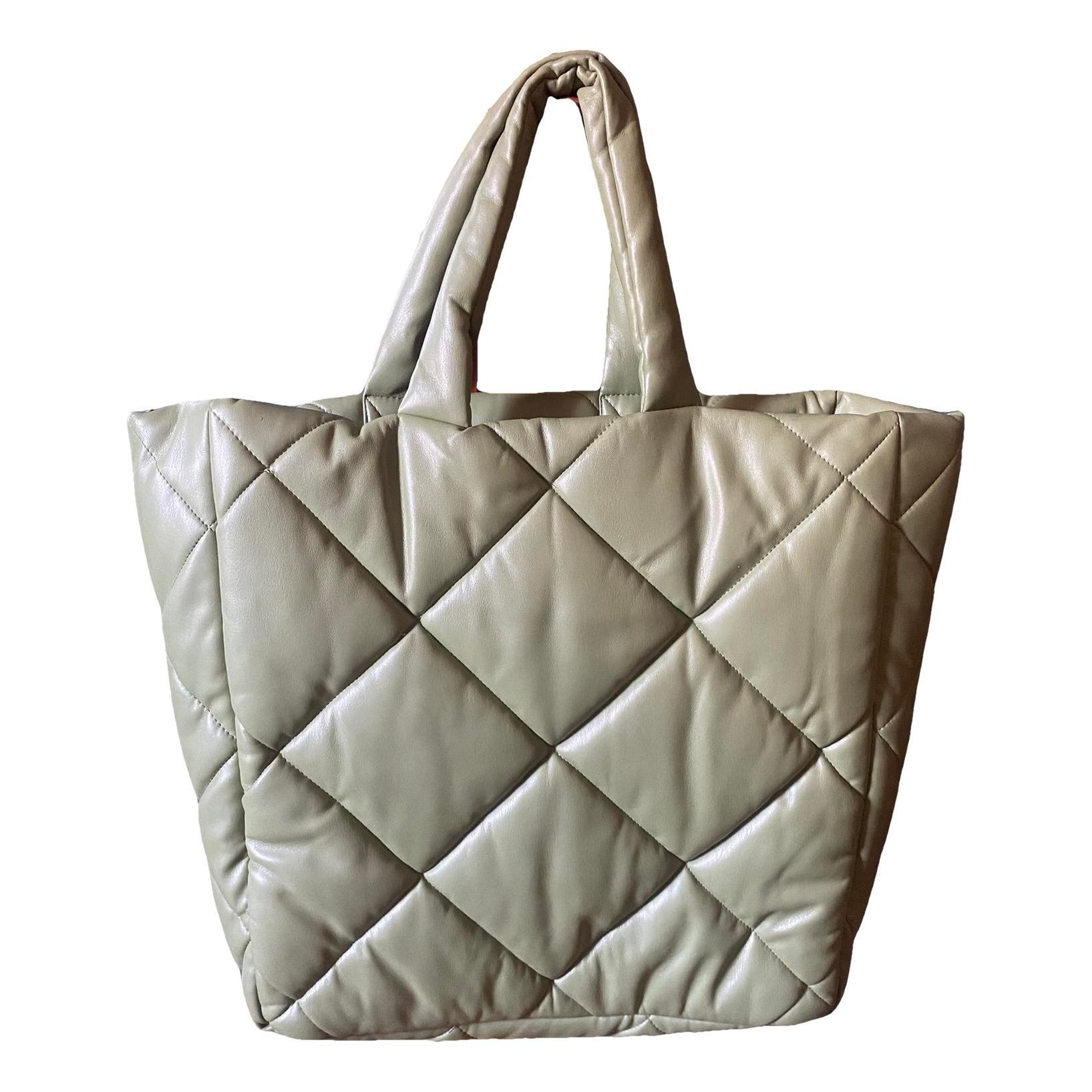 Vegan leather tote