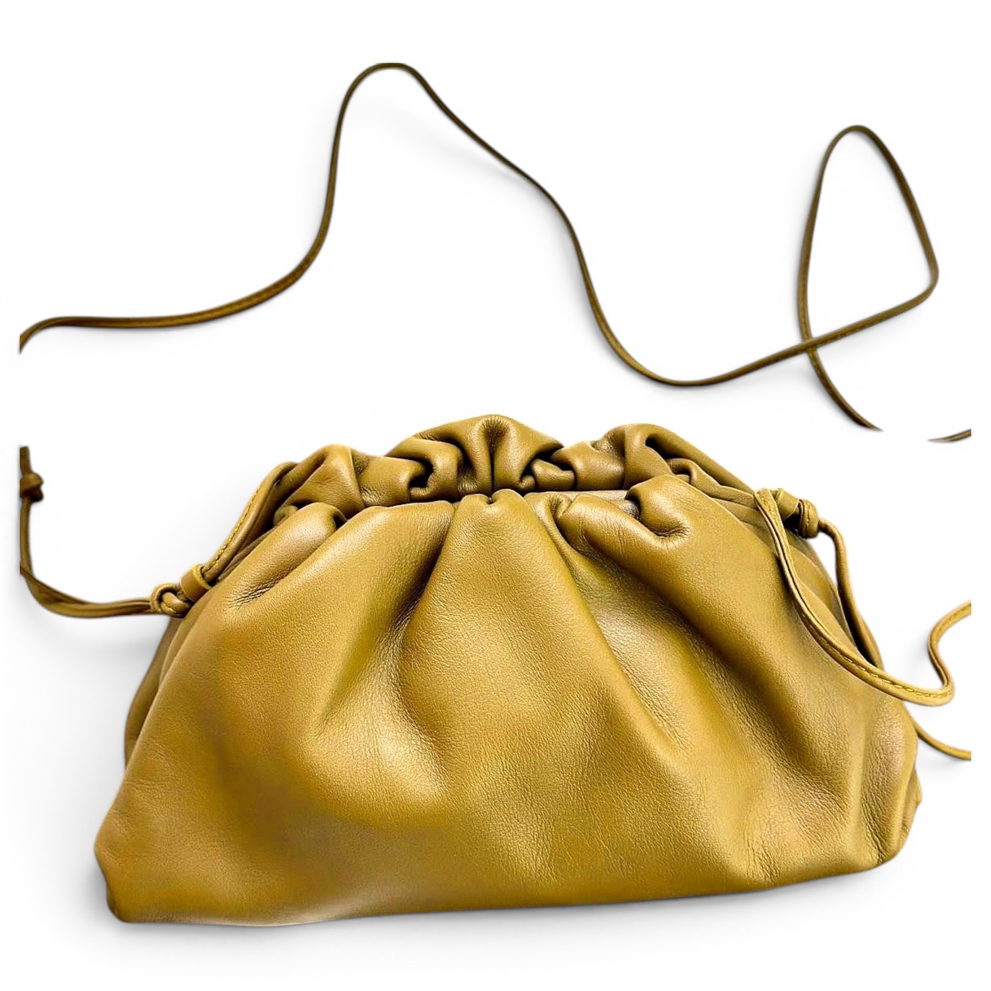 Pouch leather handbag
