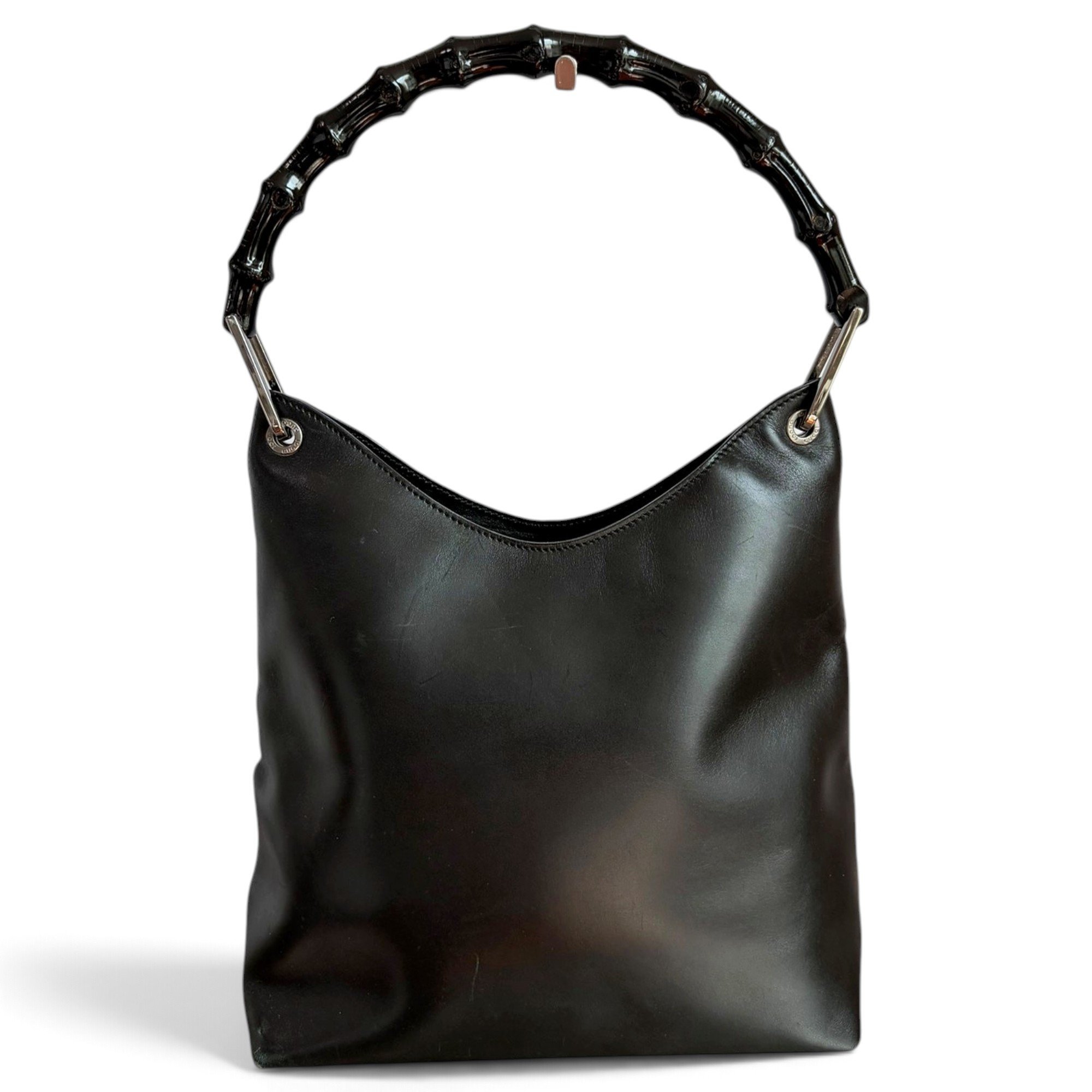Bamboo leather handbag