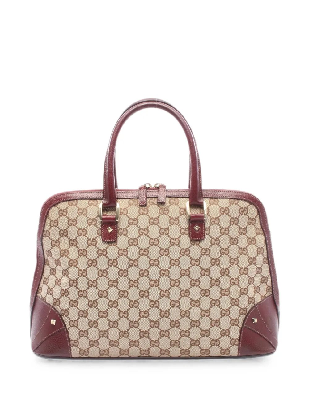2000s GG canvas handbag
