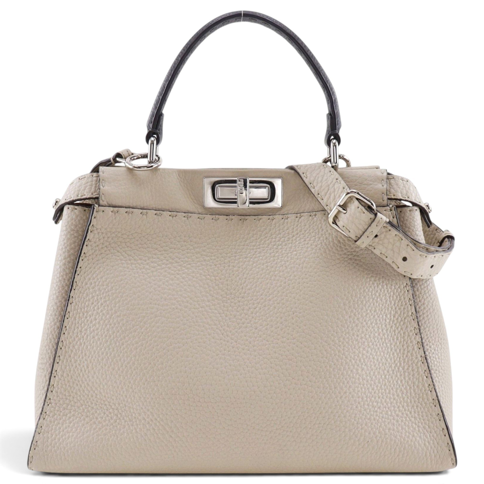 Peekaboo leather handbag