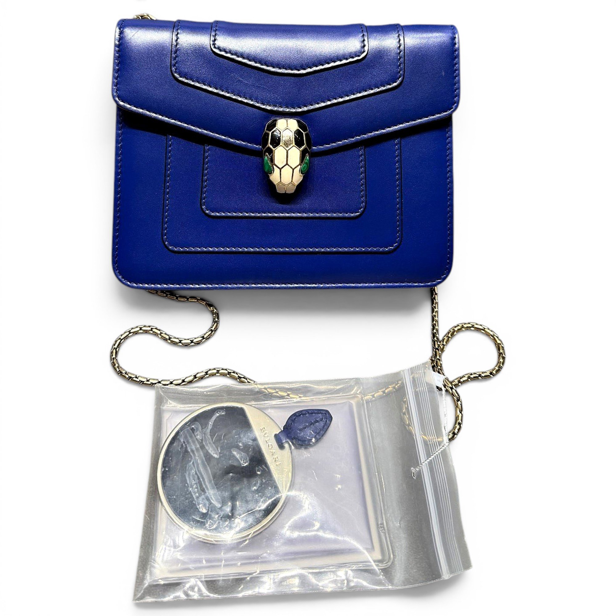 Serpenti leather handbag