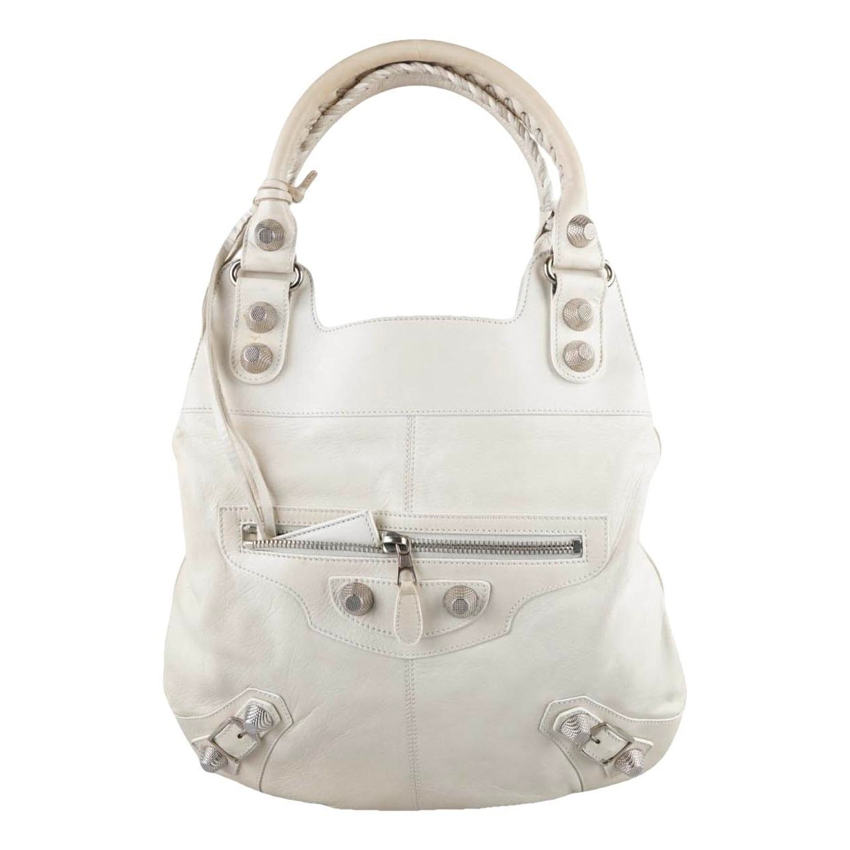 City leather handbag