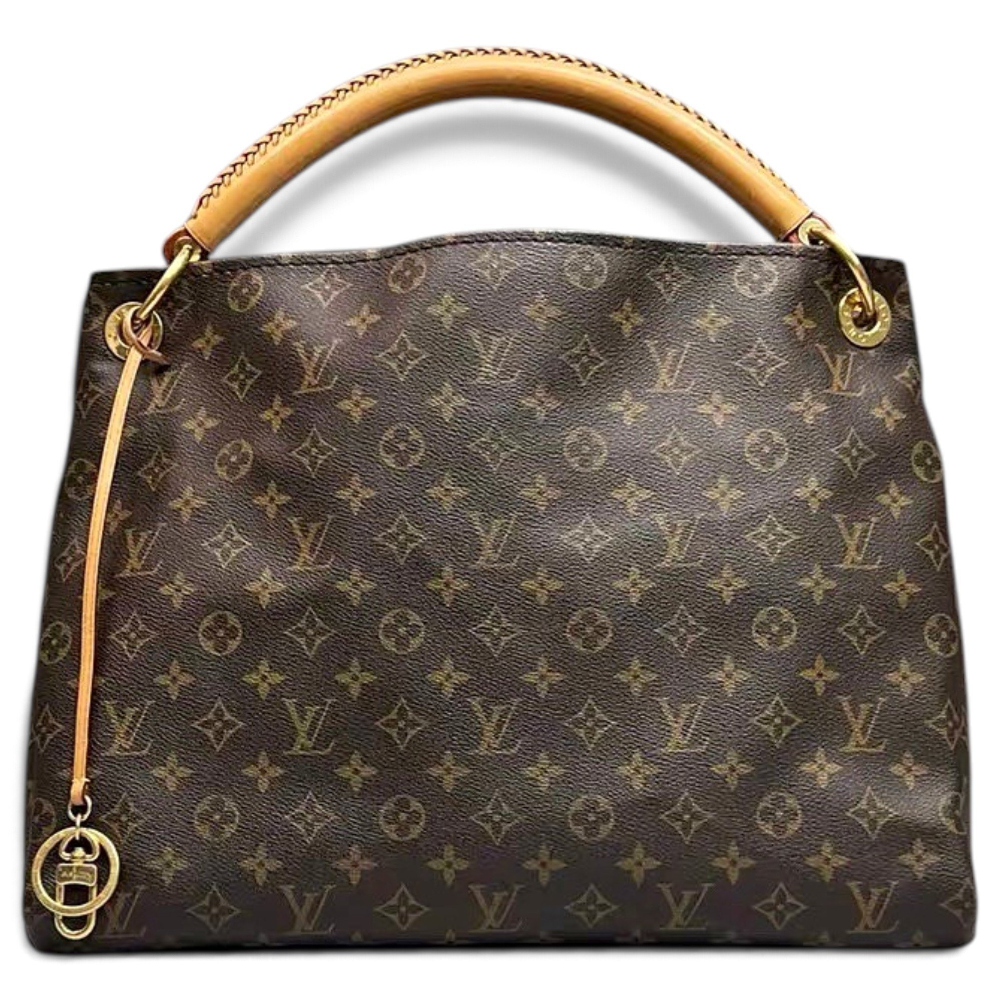 Artsy leather handbag