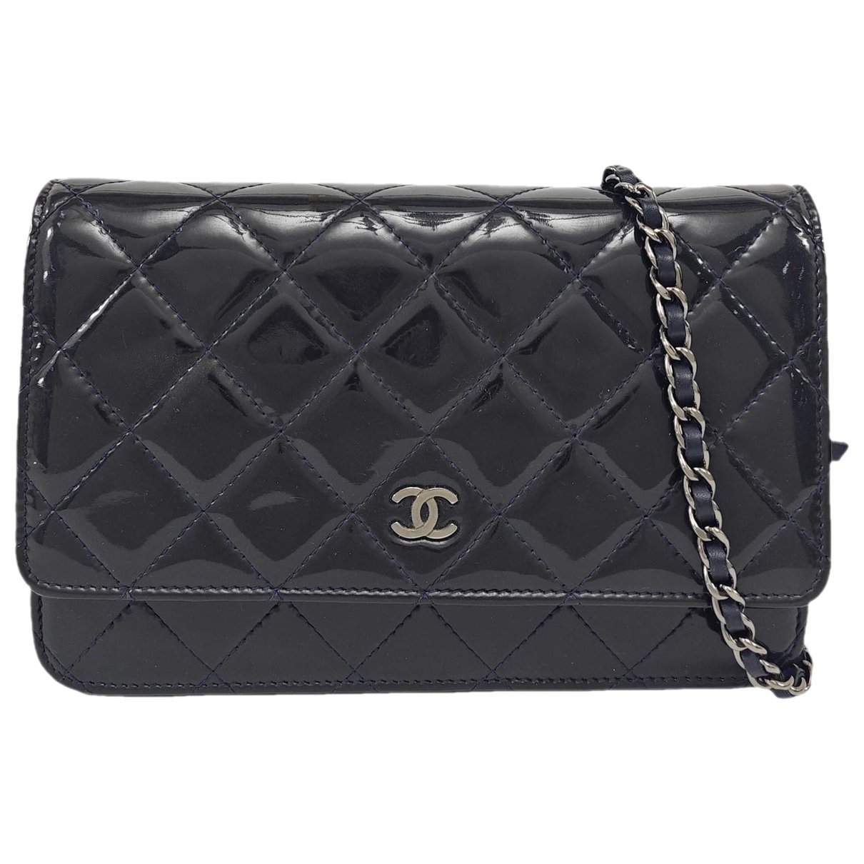Patent leather crossbody bag