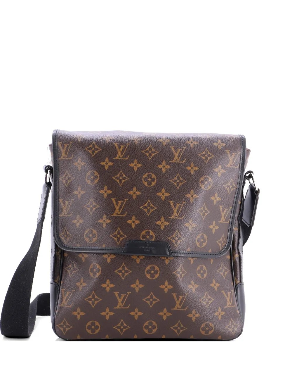Bass Messenger Bag Macassar Monogram Canvas MM crossbody bag