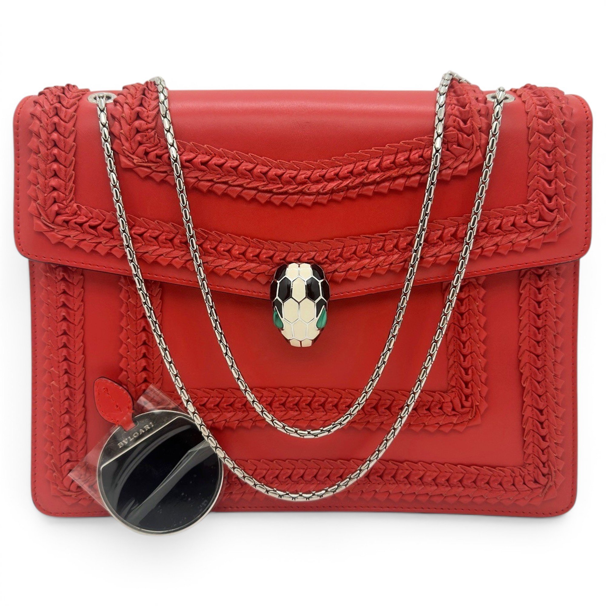 Serpenti leather handbag