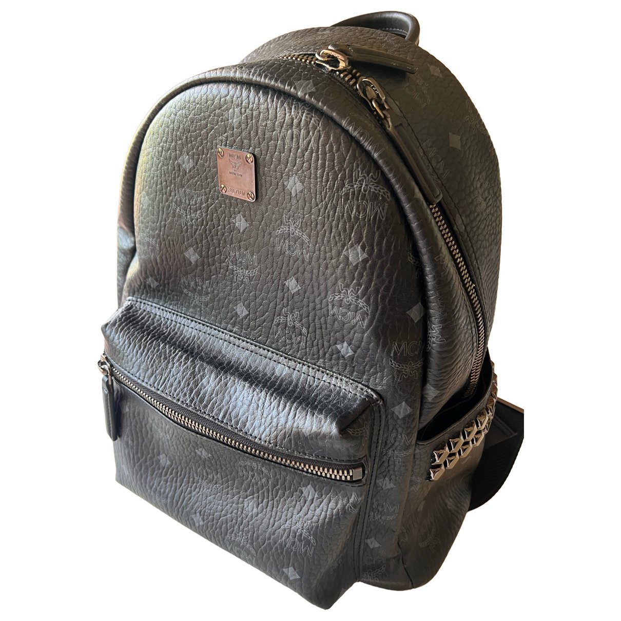 Leather backpack