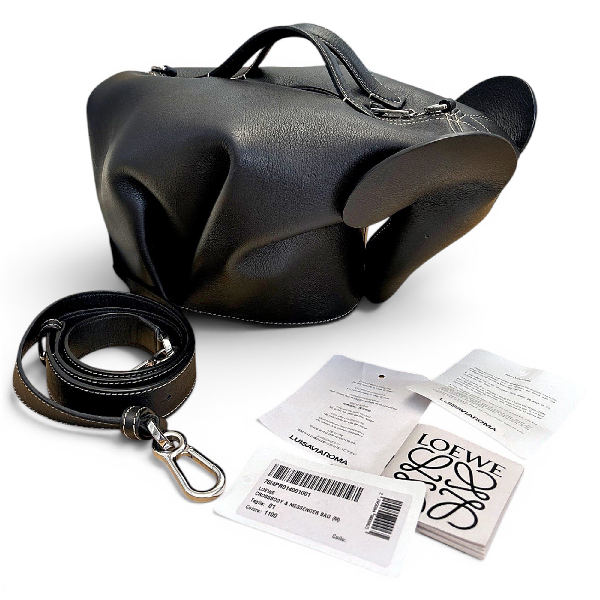 Animals leather handbag