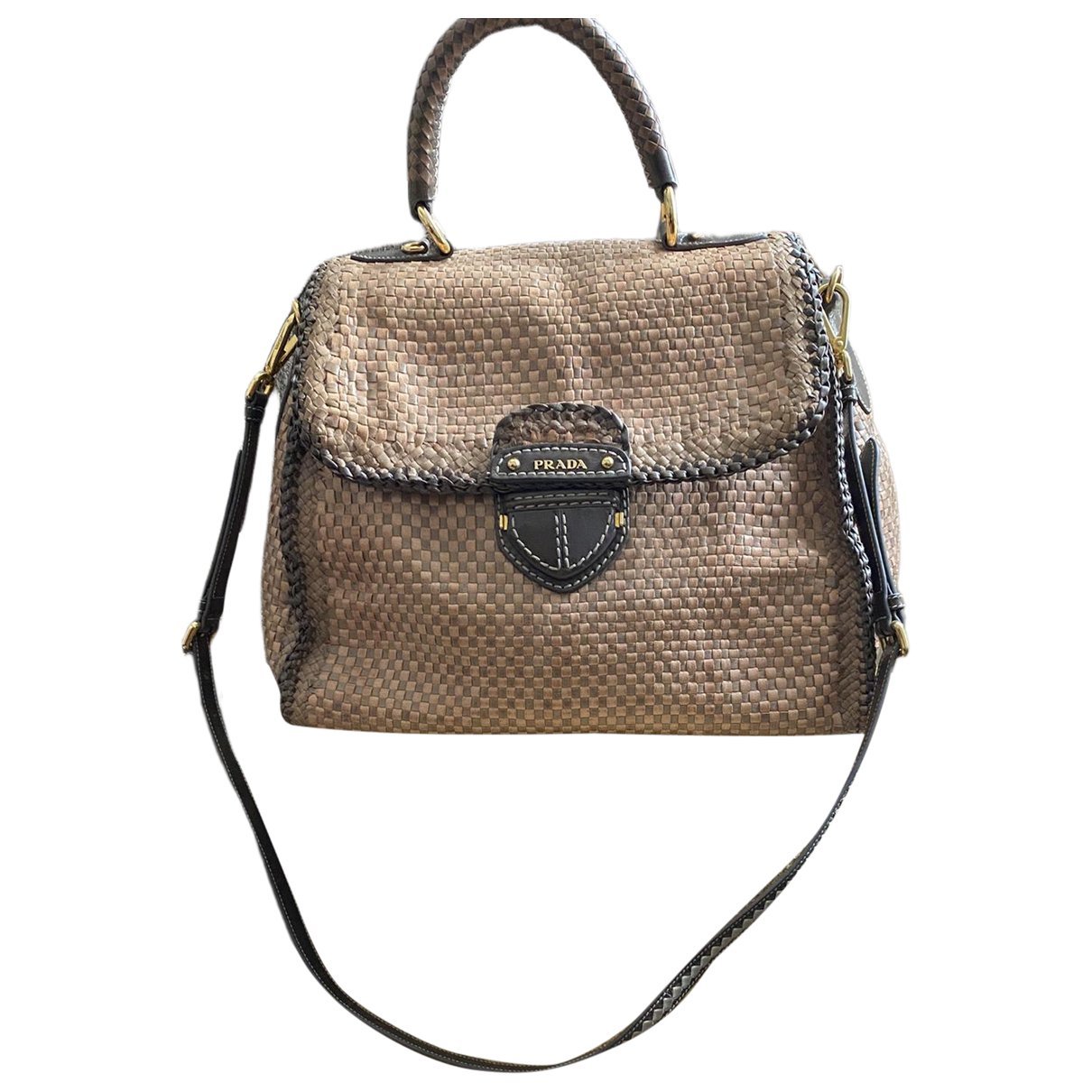 Madras leather handbag