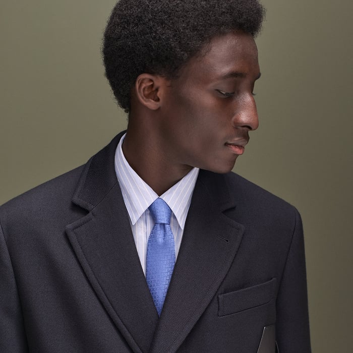 Bleu Jean Faconnee H 24 Tie
