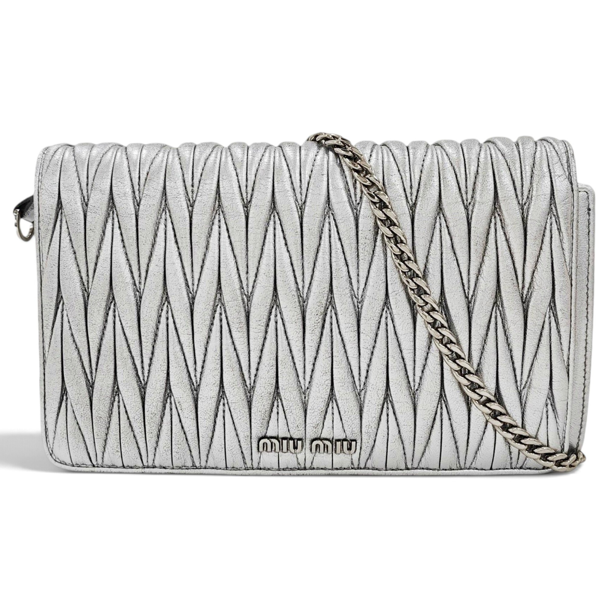 Miu delice leather crossbody bag