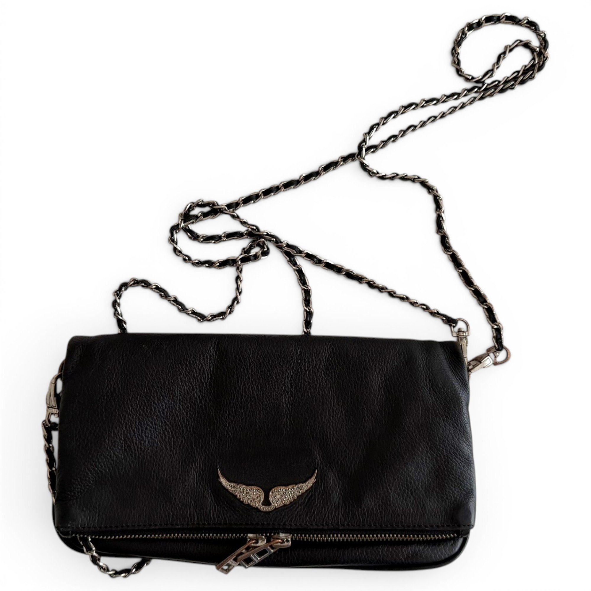 Rock leather crossbody bag
