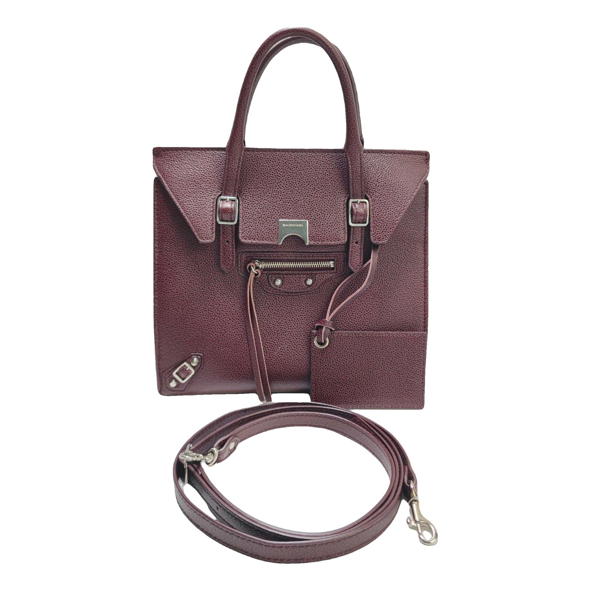 Papier leather handbag