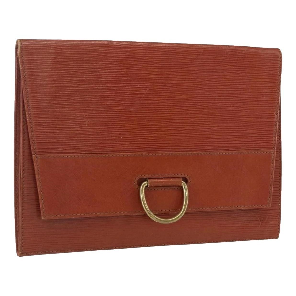 Leather clutch bag