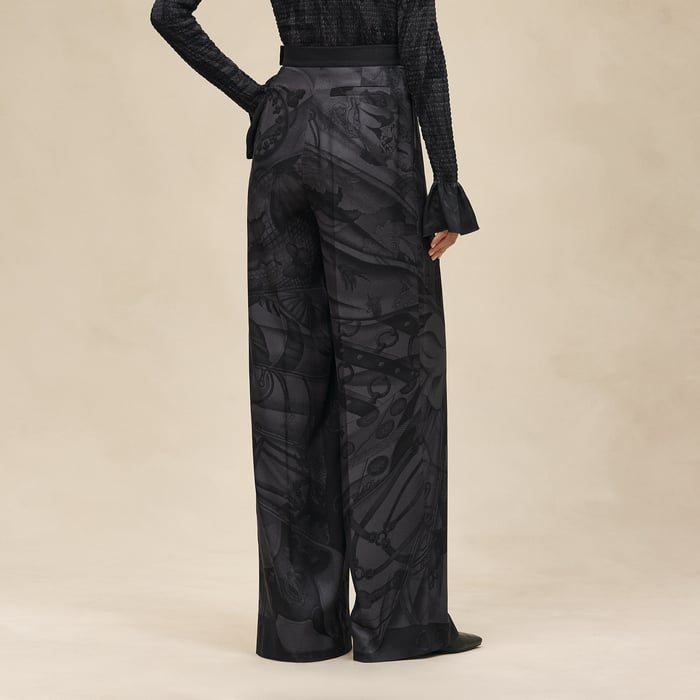 Noir "Soleil De Soie Poudre" Pants