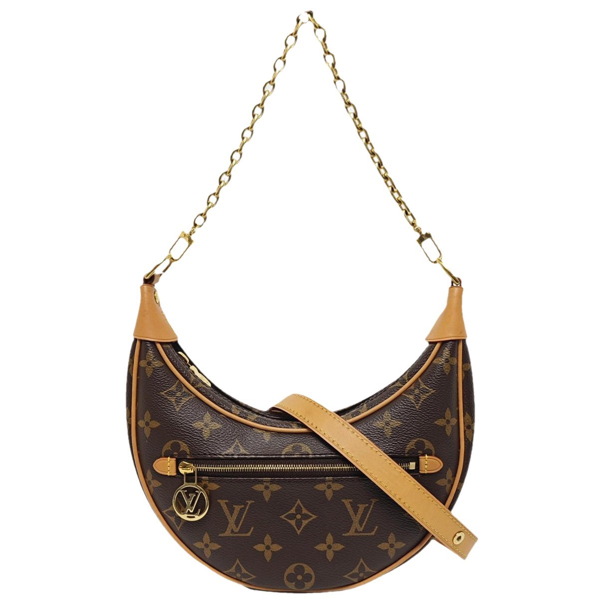 Loop leather crossbody bag