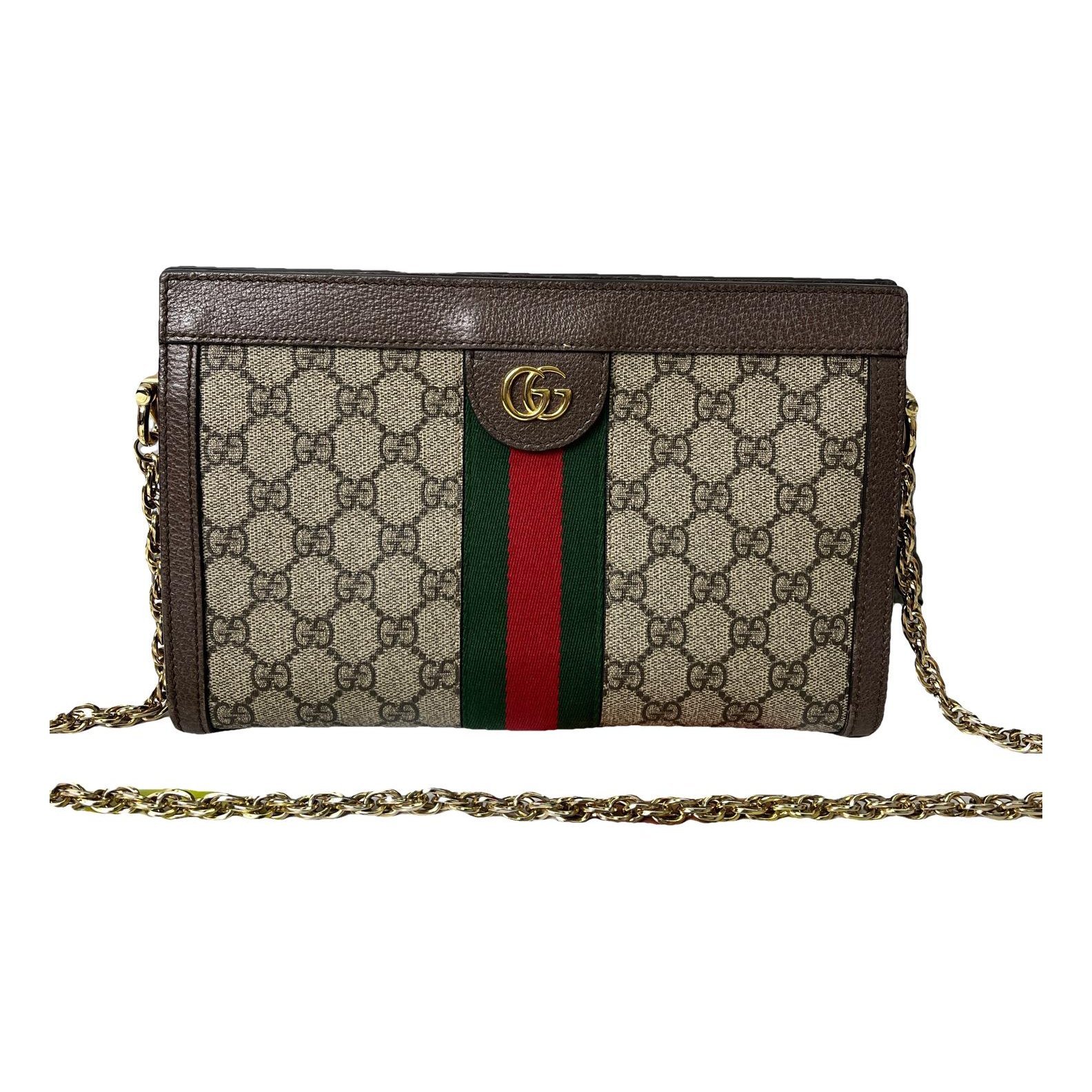 Ophidia Chain leather handbag