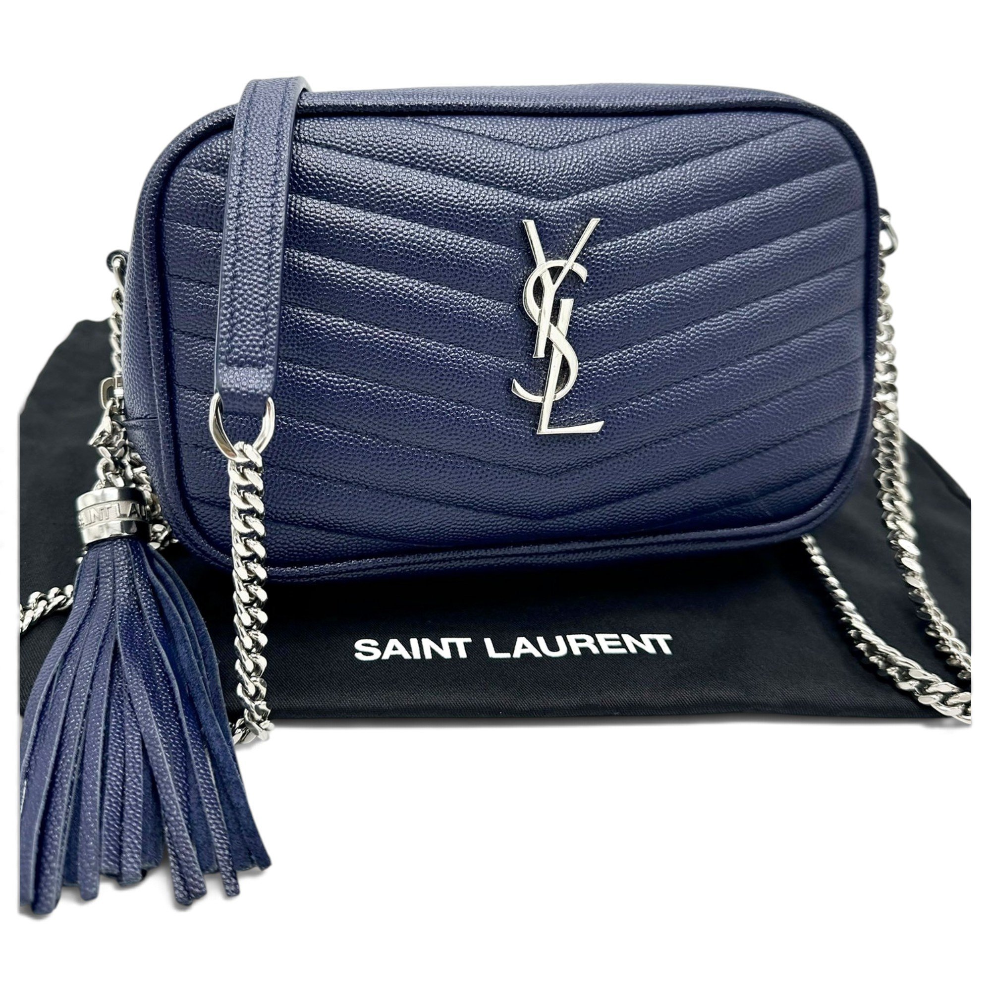 Camera Lou leather crossbody bag