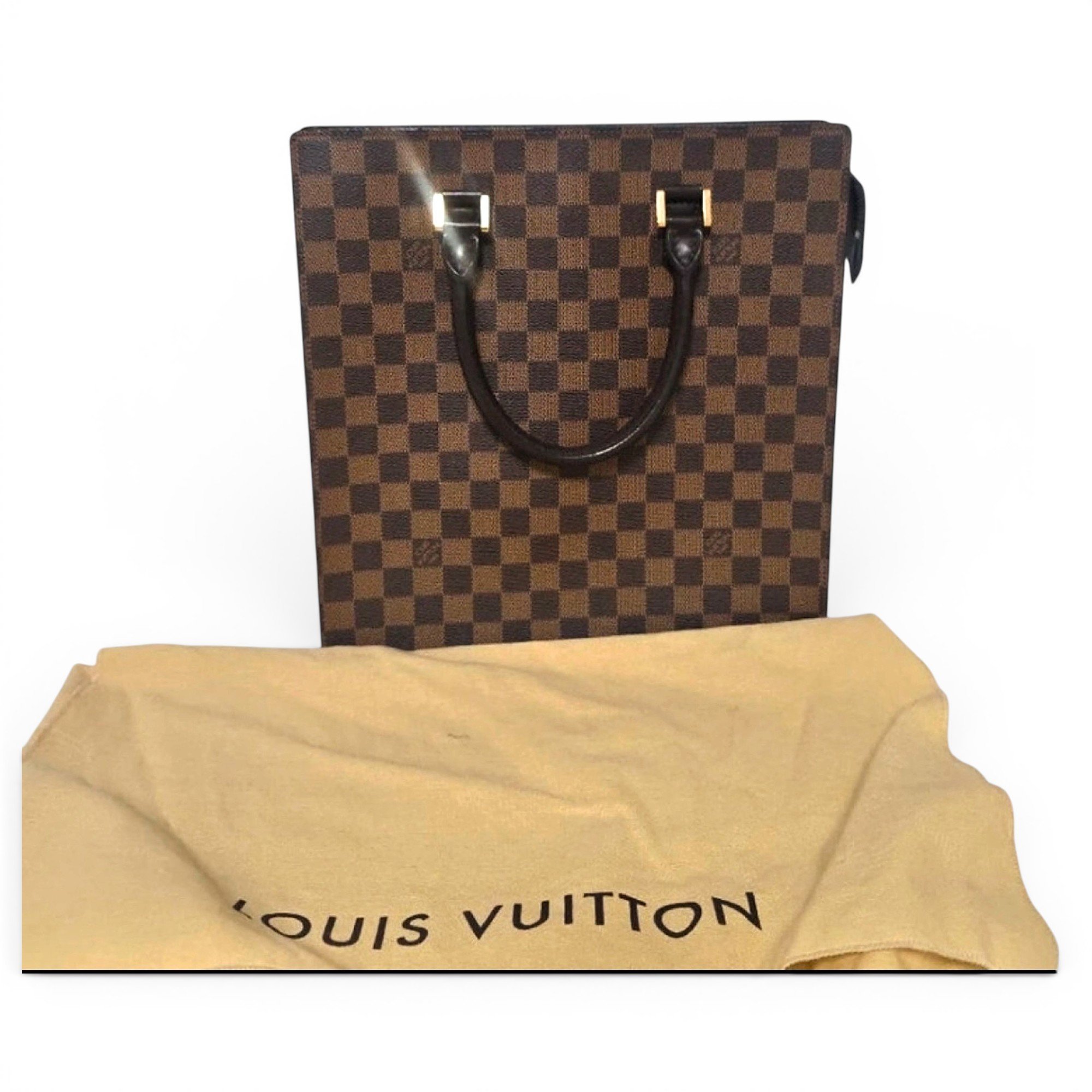 Plat leather tote
