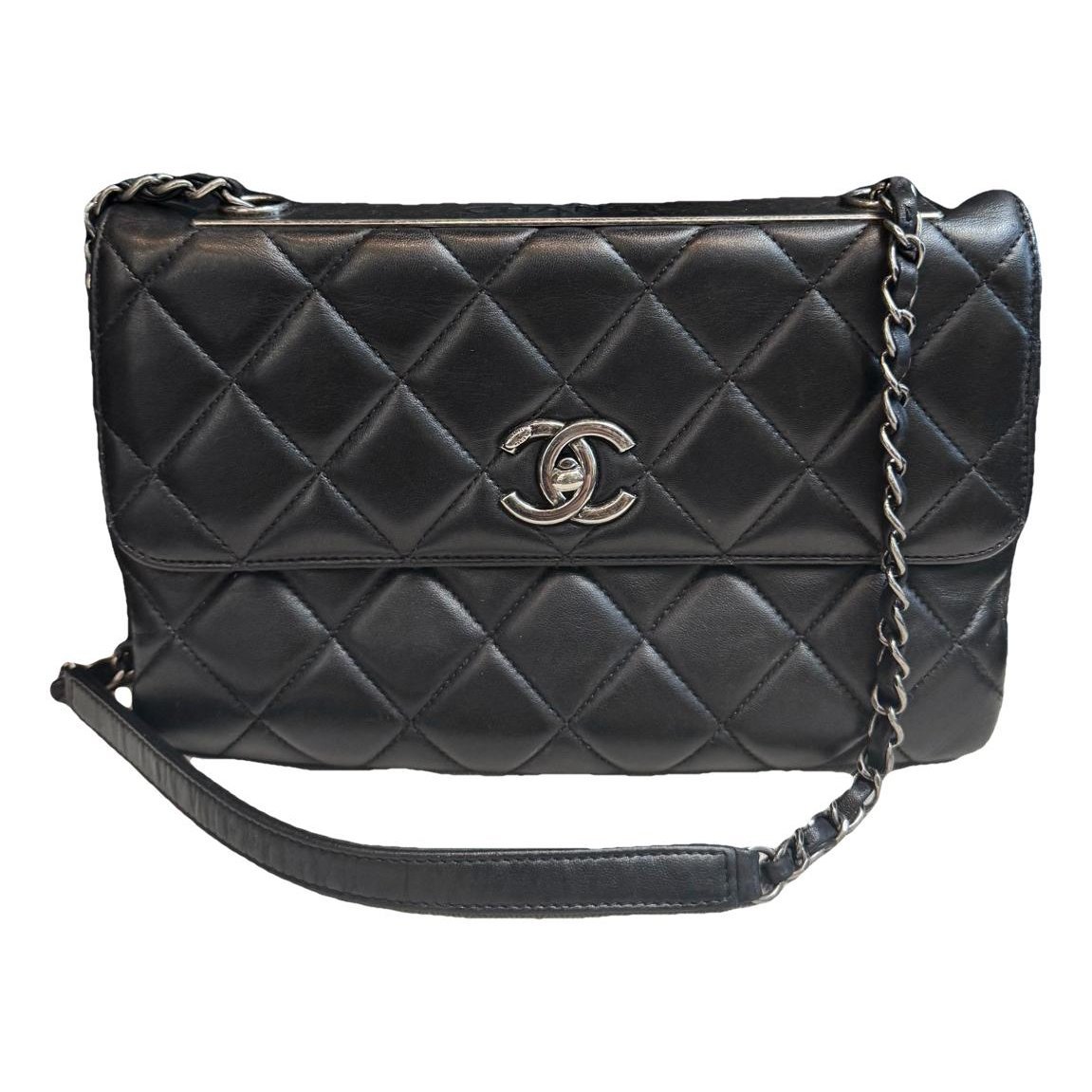 Trendy CC Flap leather handbag