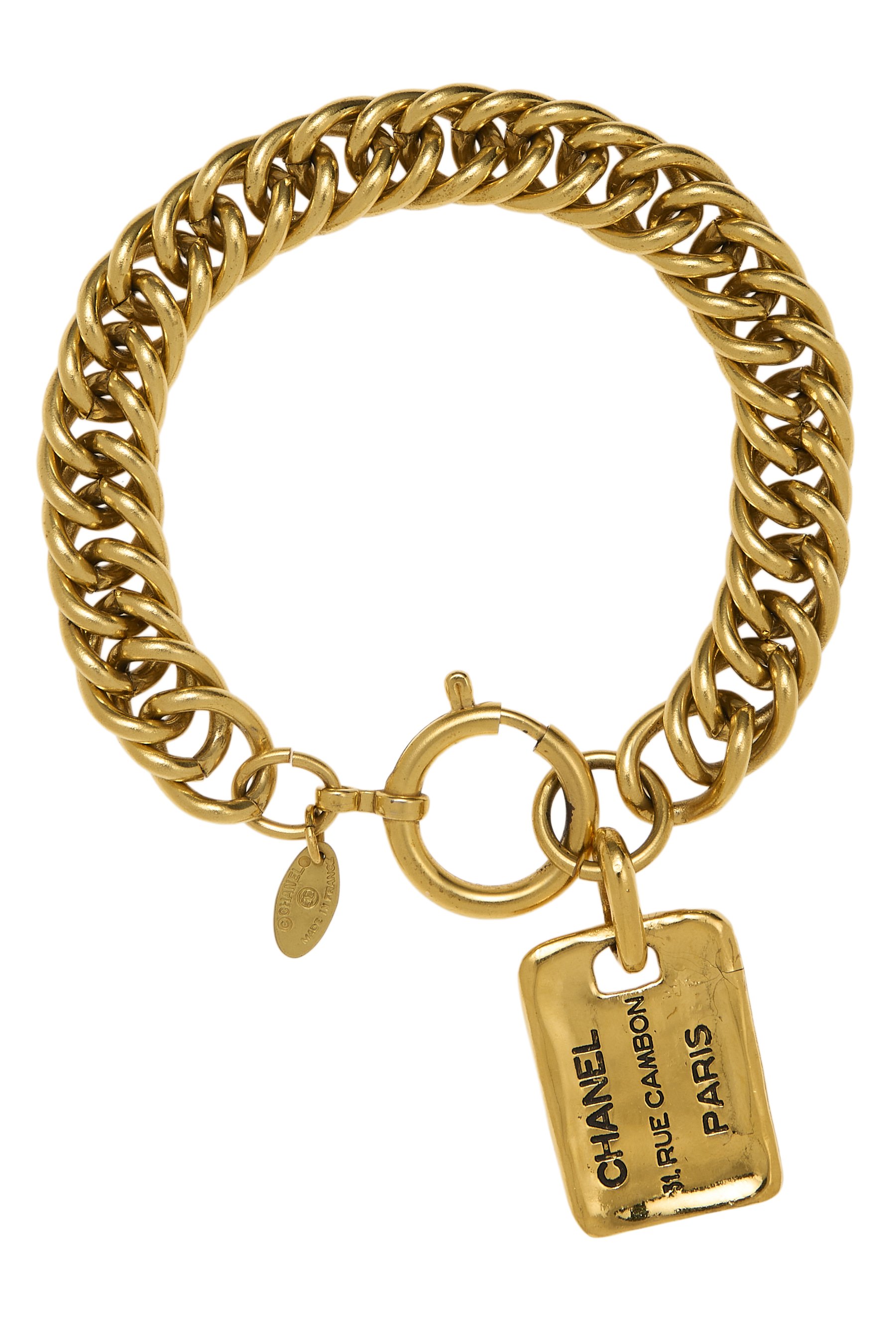 Gold Rue Cambon Medallion Bracelet