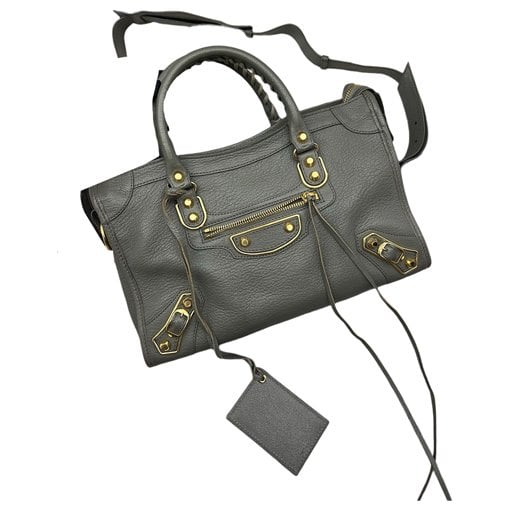 Balenciaga Classic Metalic leather satchel