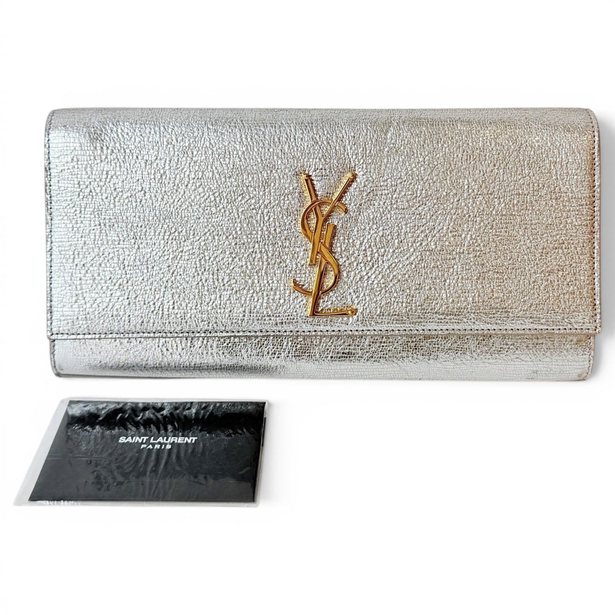 Kate monogramme leather clutch bag