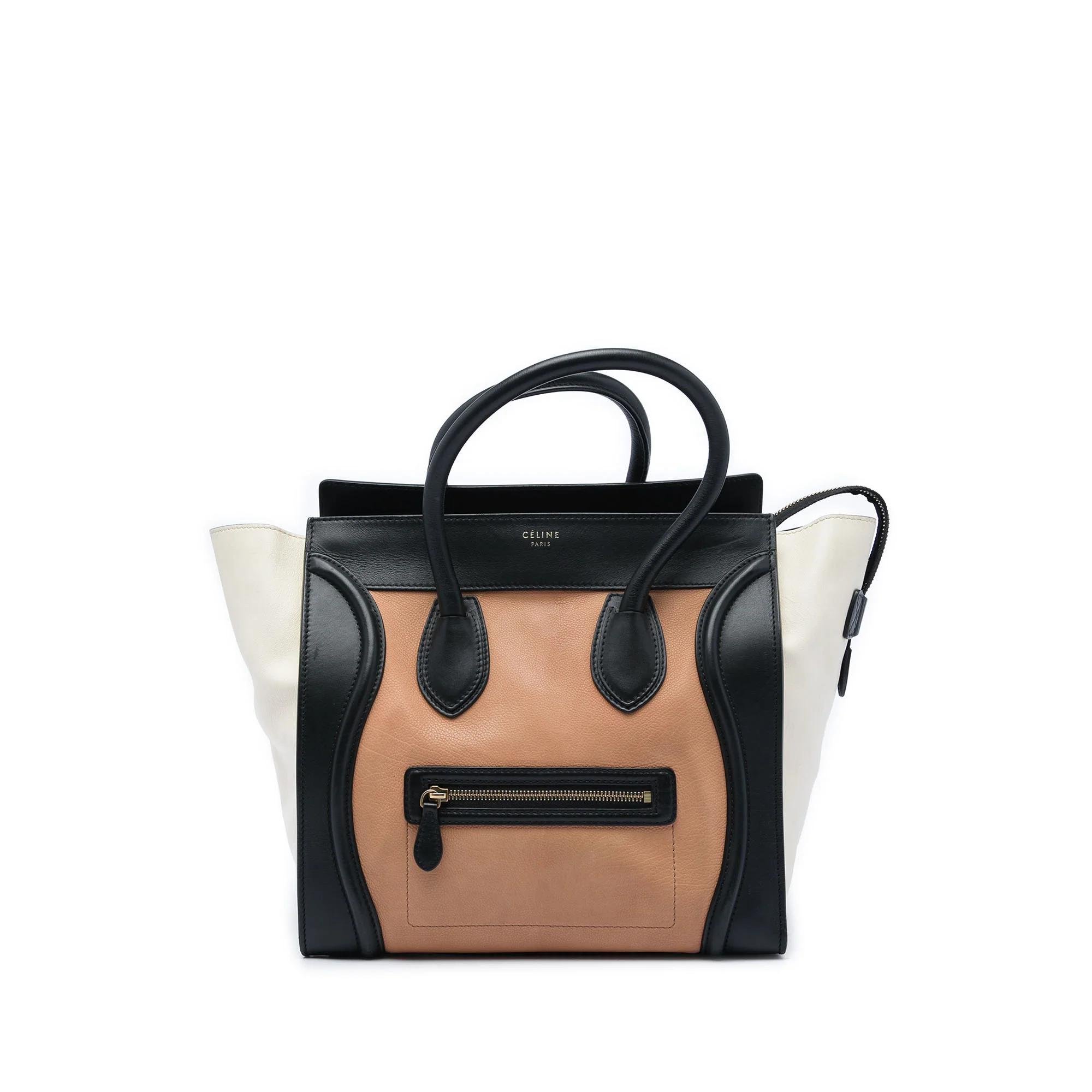 Luggage pony-style calfskin handbag