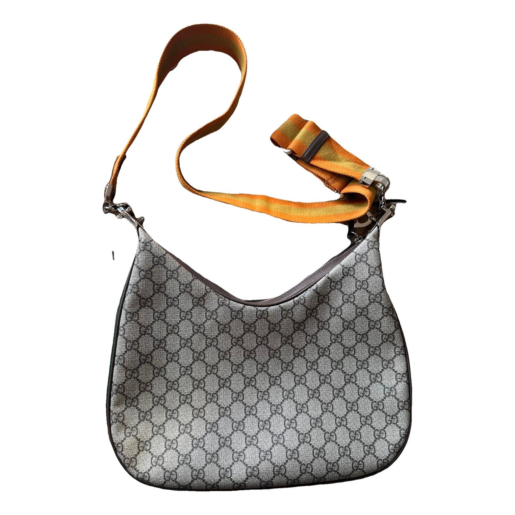 Attache leather handbag