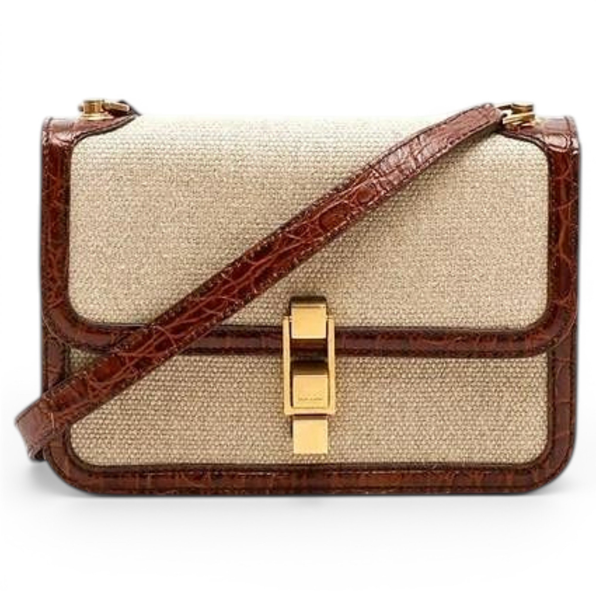 Carré leather handbag