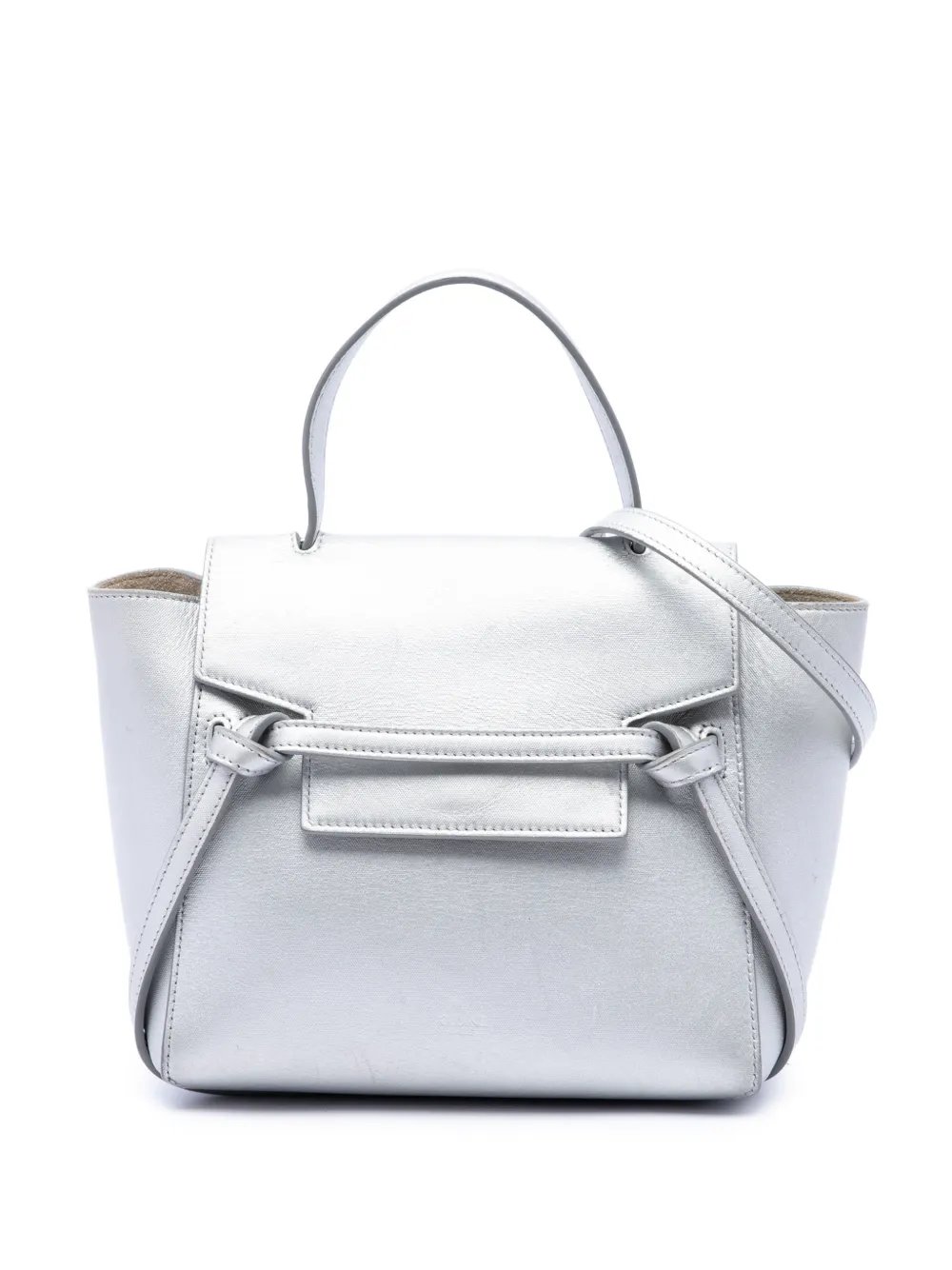 2018 Nano Laminated Calfskin Belt Bag satchel