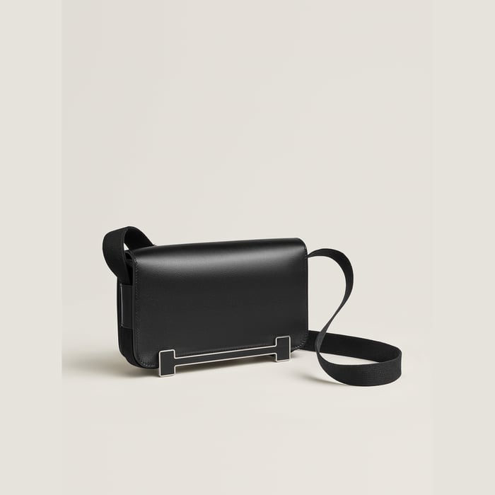 Noir Hermès Geta 슬림 백