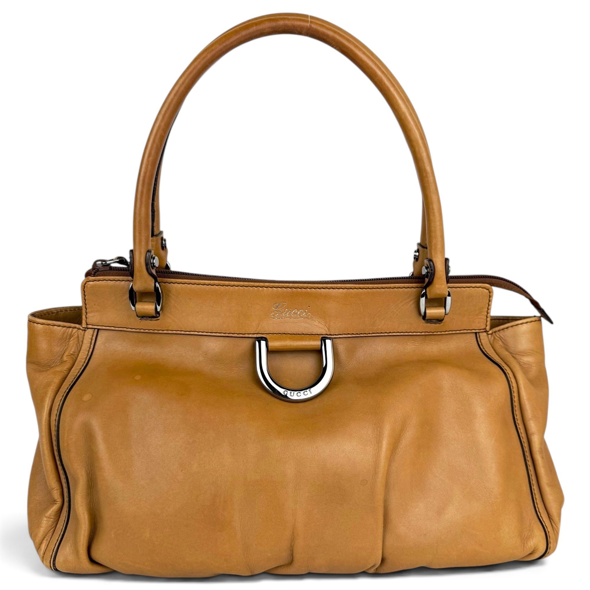 D-Ring leather handbag