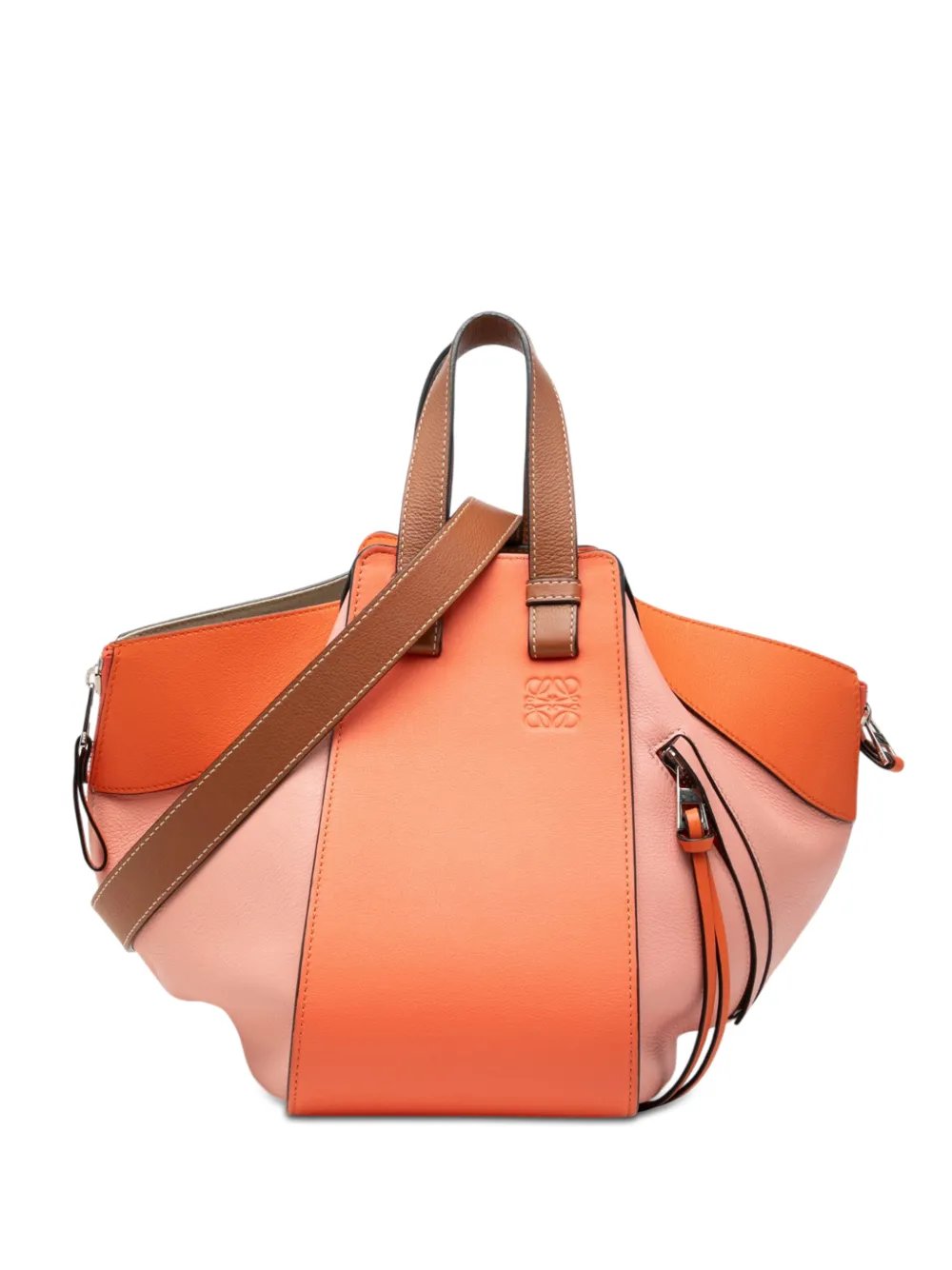Loewe 2019 Small Tricolor Soft Grained Calfskin Hammock Bag satchel