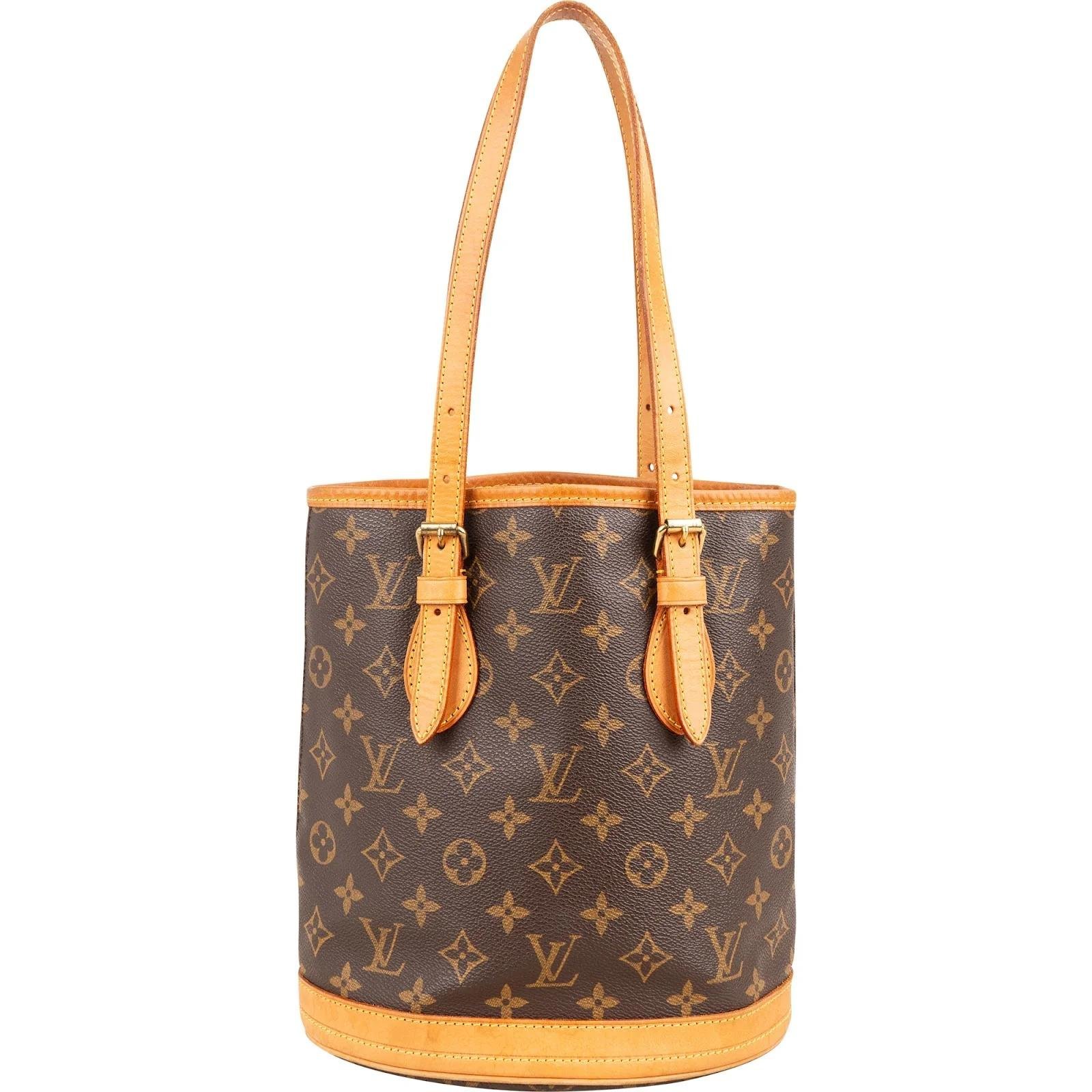 Bucket leather handbag