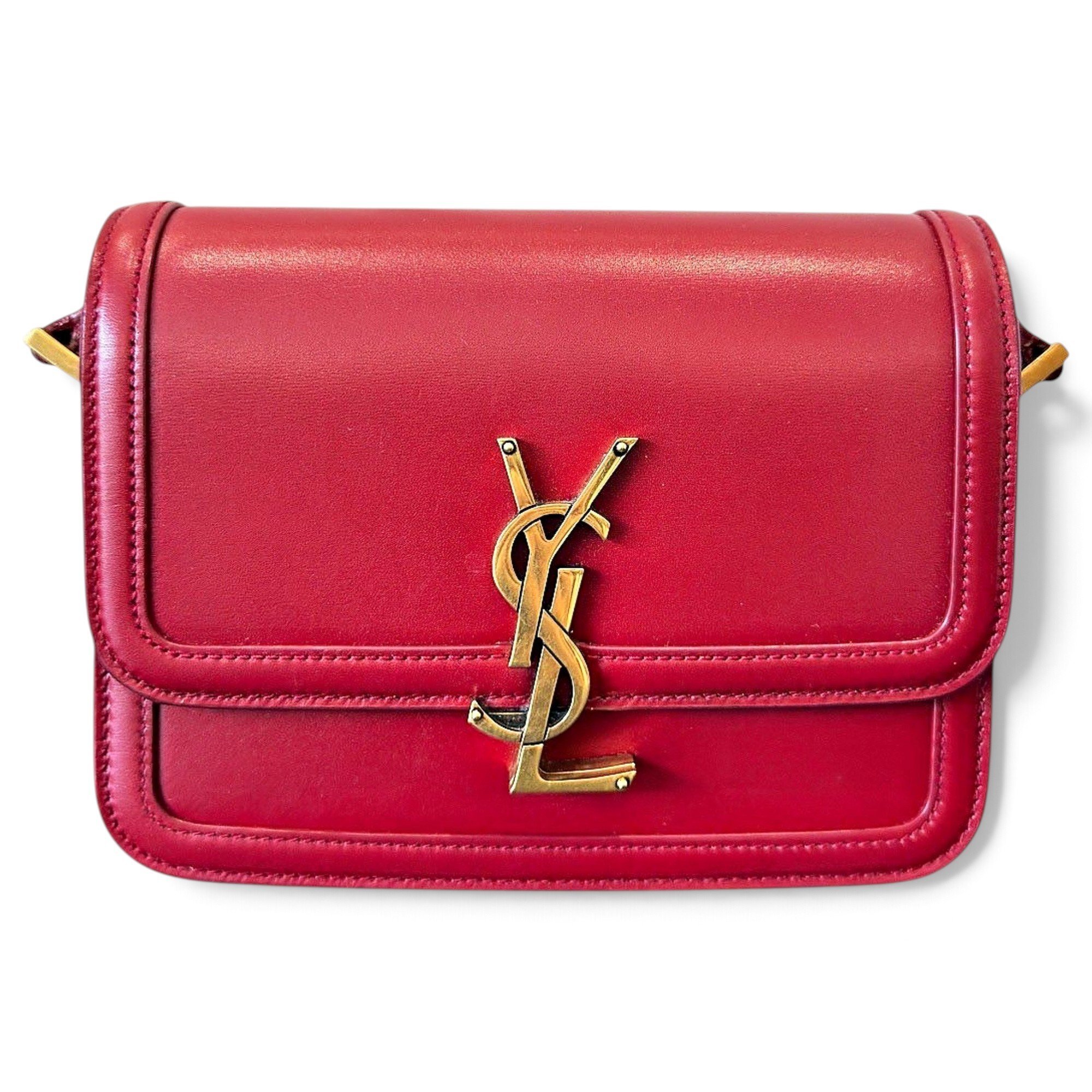 Solférino leather handbag