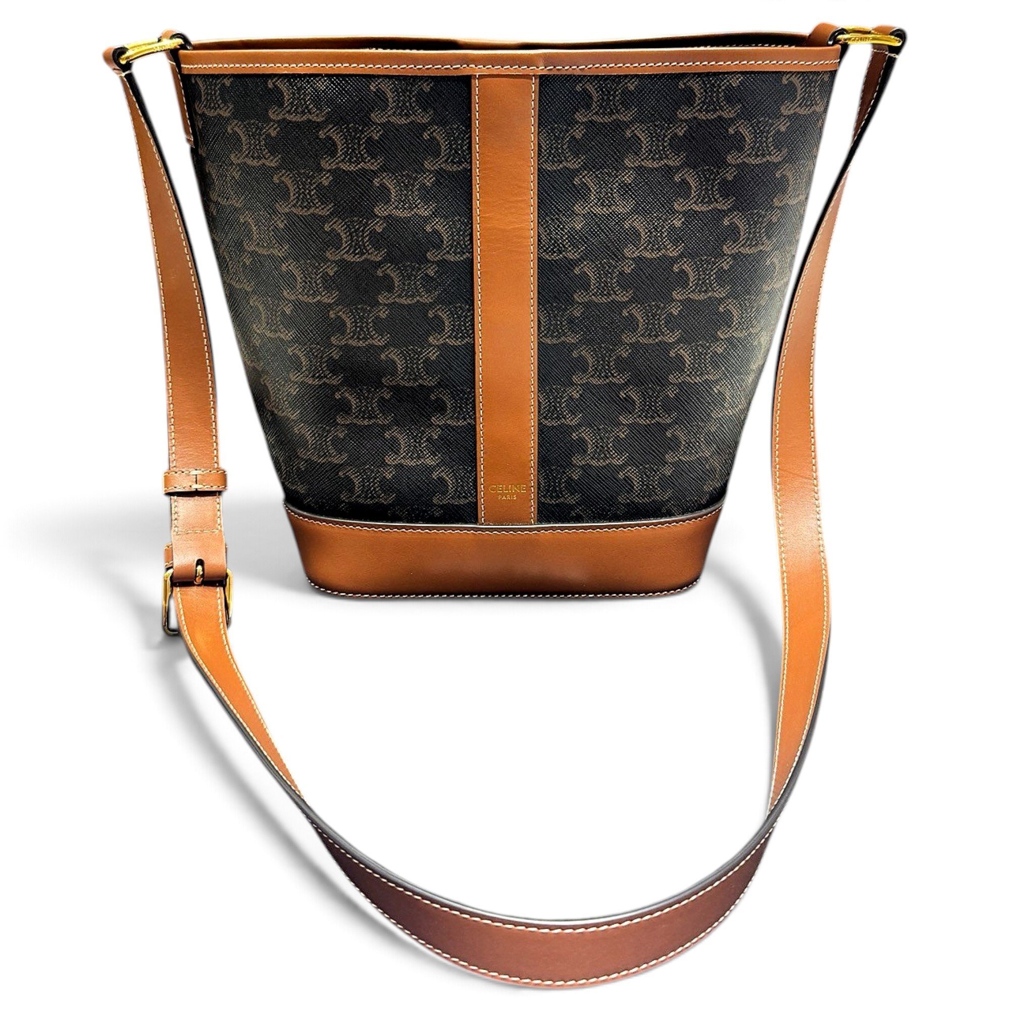Seau Sangle leather handbag