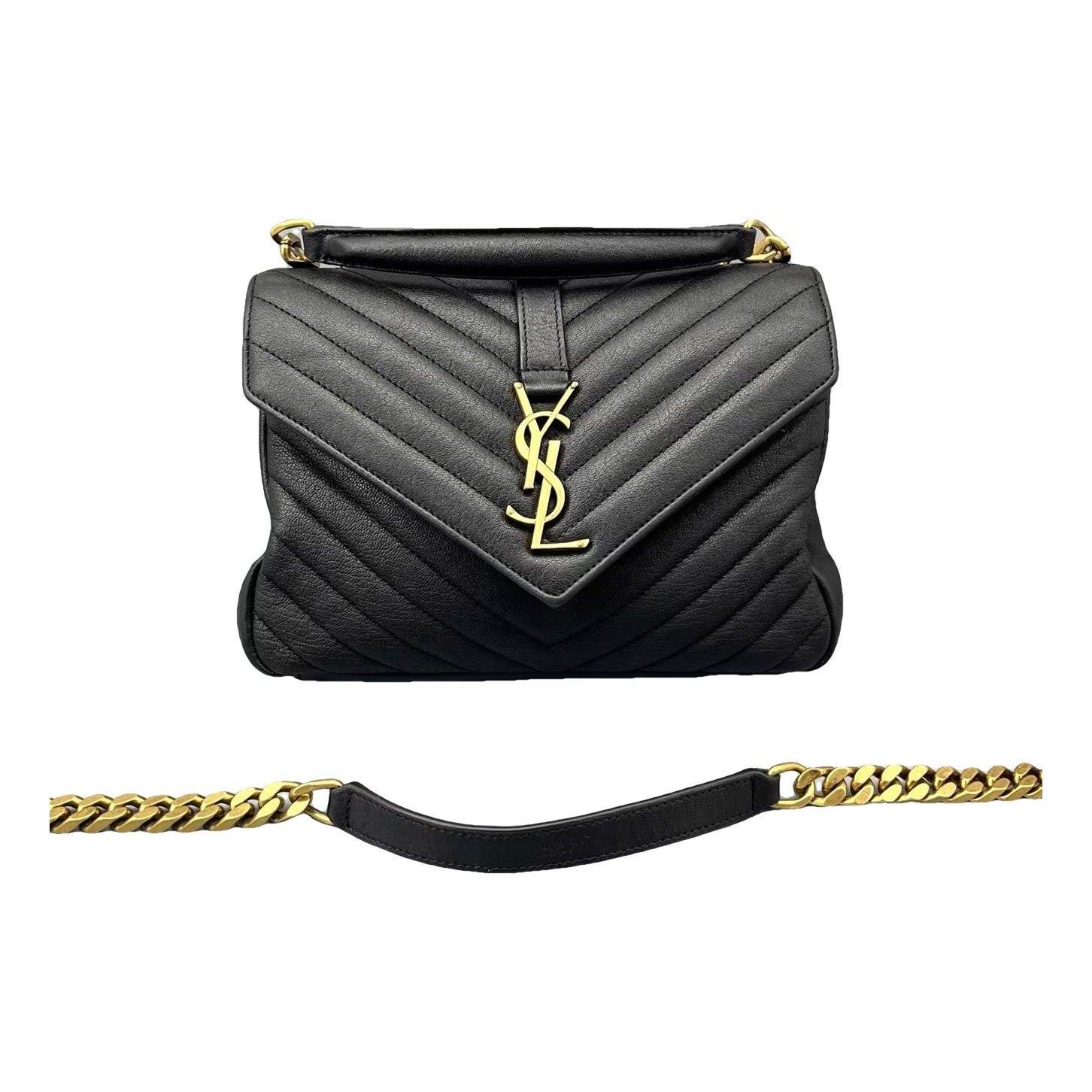 Collége monogramme leather handbag